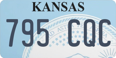 KS license plate 795CQC