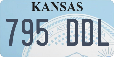 KS license plate 795DDL