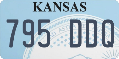 KS license plate 795DDQ