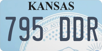 KS license plate 795DDR