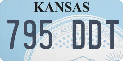 KS license plate 795DDT