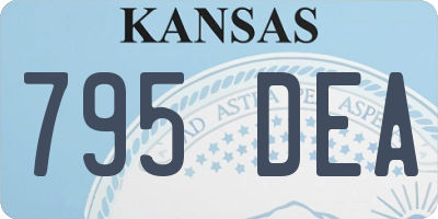 KS license plate 795DEA