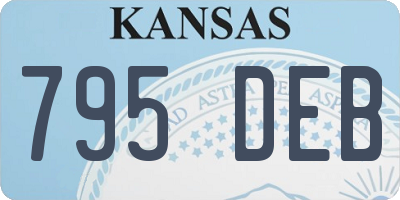 KS license plate 795DEB