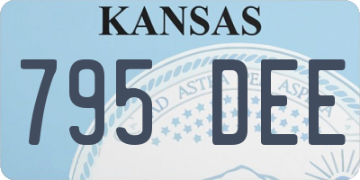 KS license plate 795DEE