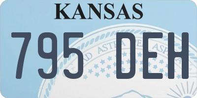 KS license plate 795DEH