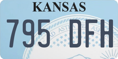 KS license plate 795DFH