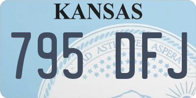 KS license plate 795DFJ