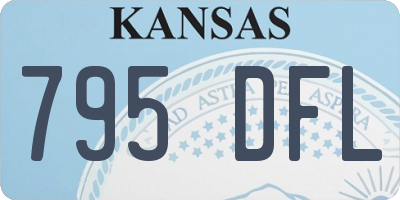 KS license plate 795DFL