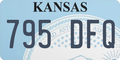 KS license plate 795DFQ