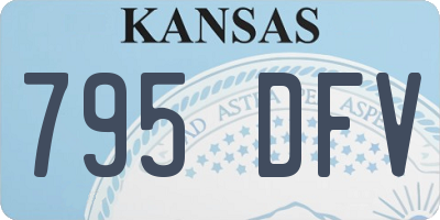 KS license plate 795DFV