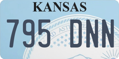 KS license plate 795DNN