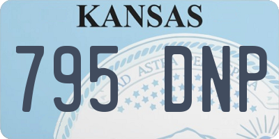 KS license plate 795DNP