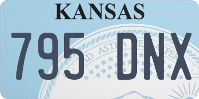 KS license plate 795DNX