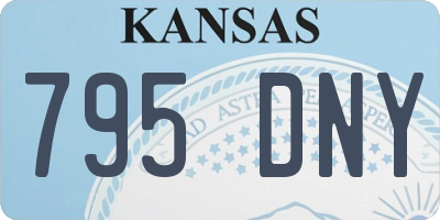 KS license plate 795DNY