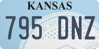 KS license plate 795DNZ