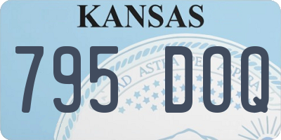 KS license plate 795DOQ