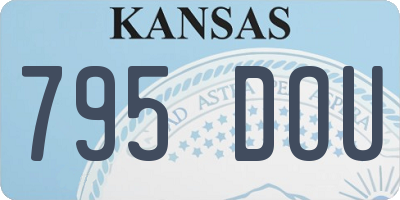 KS license plate 795DOU