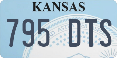 KS license plate 795DTS