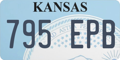 KS license plate 795EPB