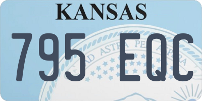 KS license plate 795EQC