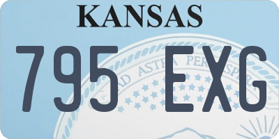 KS license plate 795EXG