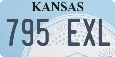 KS license plate 795EXL