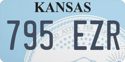 KS license plate 795EZR