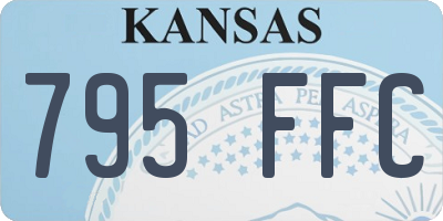KS license plate 795FFC