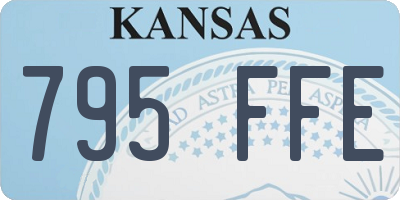 KS license plate 795FFE