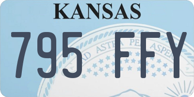 KS license plate 795FFY
