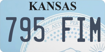 KS license plate 795FIM