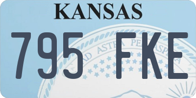 KS license plate 795FKE