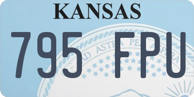 KS license plate 795FPU