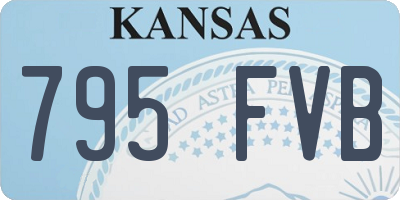 KS license plate 795FVB