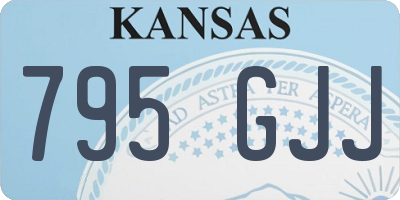 KS license plate 795GJJ