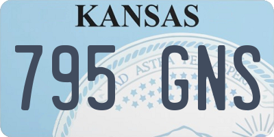 KS license plate 795GNS