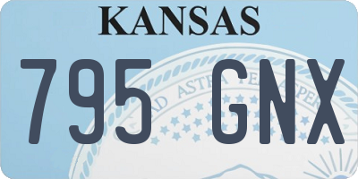 KS license plate 795GNX
