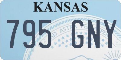 KS license plate 795GNY