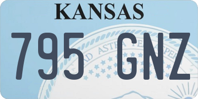 KS license plate 795GNZ