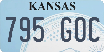 KS license plate 795GOC