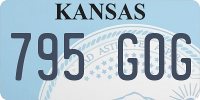 KS license plate 795GOG
