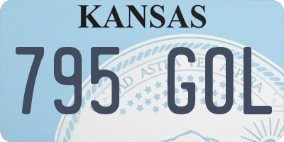 KS license plate 795GOL