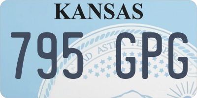 KS license plate 795GPG
