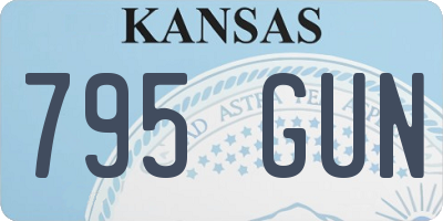 KS license plate 795GUN