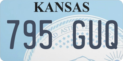 KS license plate 795GUQ