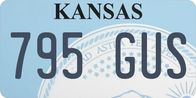KS license plate 795GUS