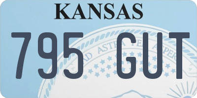KS license plate 795GUT