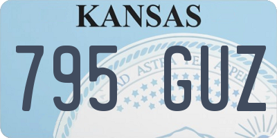 KS license plate 795GUZ
