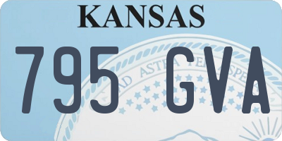 KS license plate 795GVA