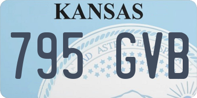 KS license plate 795GVB